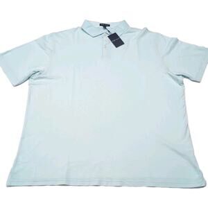 Peter Millar Journeyman Golf Polo Mens Size XL Aqua Pima Cotton MS24XK70 NEW NWT